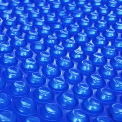 Folie solară plutitoare piscină, rotundă, PE, 381 cm, albastru