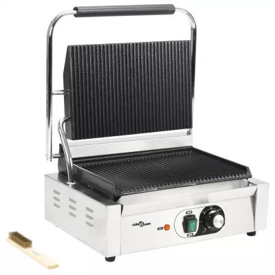 Grill panini cu striații, 44 x 41 x 19 cm, 2200 W