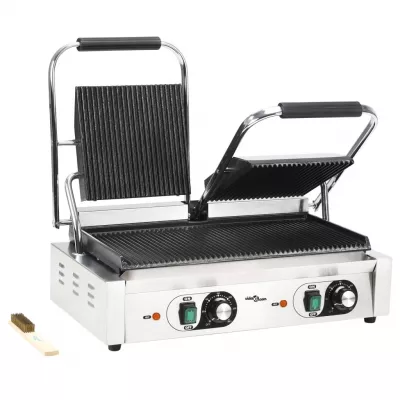 Grill Panini dublu cu striații, 58 x 41 x 19 cm, 3600 W