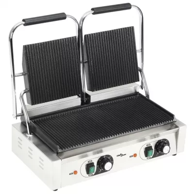 Grill Panini dublu cu striații, 58 x 41 x 19 cm, 3600 W