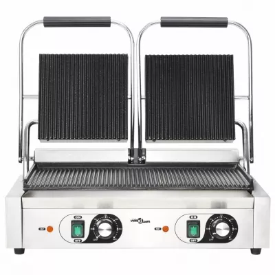 Grill Panini dublu cu striații, 58 x 41 x 19 cm, 3600 W