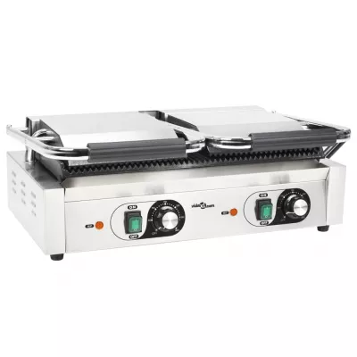 Grill Panini dublu cu striații, 58 x 41 x 19 cm, 3600 W