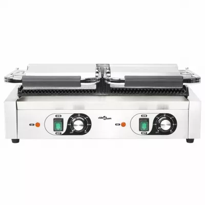 Grill Panini dublu cu striații, 58 x 41 x 19 cm, 3600 W