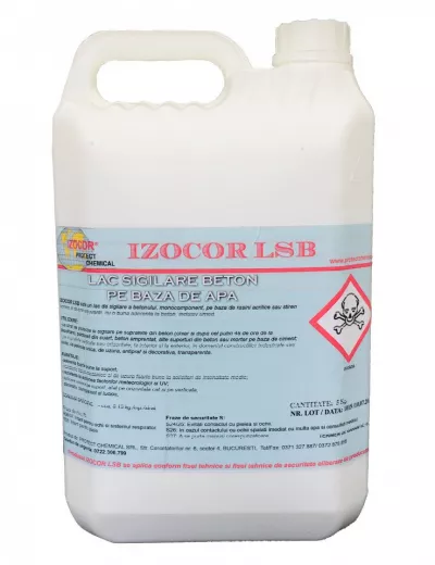 Lac sigilare beton pe baza de apa IZOCOR LSB, 5 kg