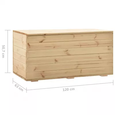 Ladă de depozitare, 120 x 63 x 50,7 cm, lemn masiv de pin