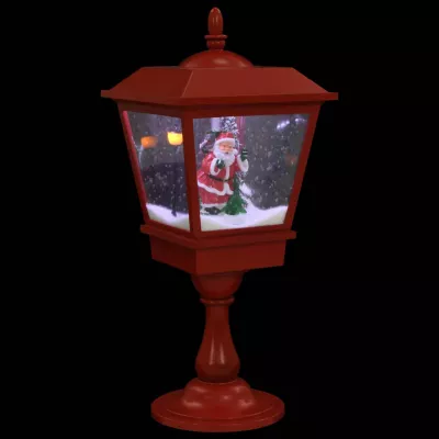 Lampă cu moș Crăciun cu piedestal, LED, 64 cm