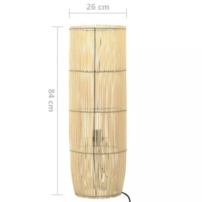 Lampă de podea, 84 cm, răchită, E27
