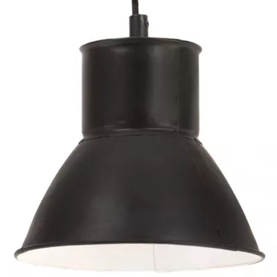 Lampă suspendată, 25 W, negru stins, rotund, 17 cm, E27