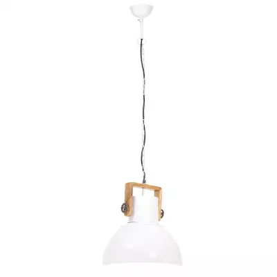 Lampă suspendată industrială, 25 W, alb, 40 cm, E27, rotund