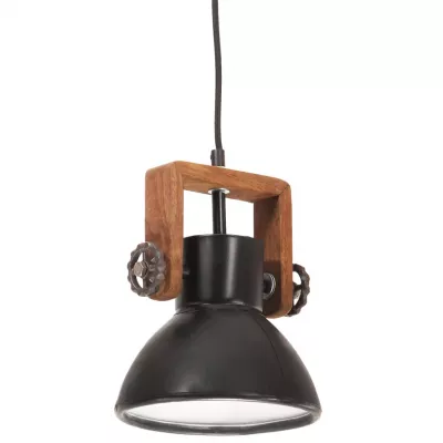Lampă suspendată industrială, 25 W, negru, 19 cm, E27, rotund