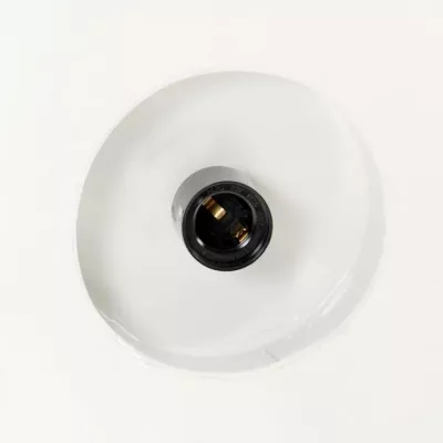 Lampă suspendată industrială, alb, 42 cm, E27