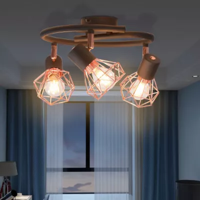 Lustră cu 3 becuri cu LED filament 12 W