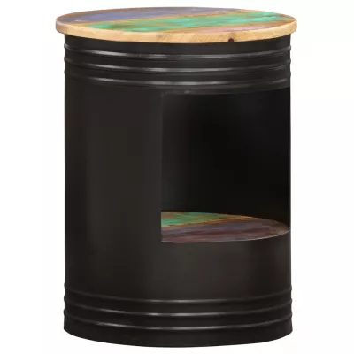 Măsuță de cafea, 43 x 55 cm, lemn masiv reciclat