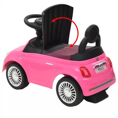 Mașinuță fără pedale Fiat 500 Roz