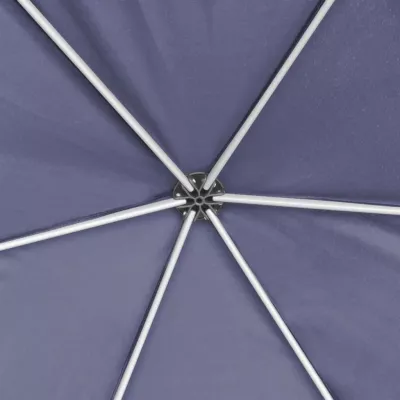 Marchiză hexagonală pliabilă 6 pereți albastru inchis 3,6x3,1 m