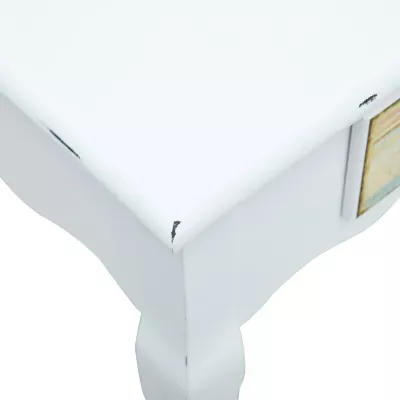 Masă consolă, alb, 120 x 40 x 74,5 cm, lemn