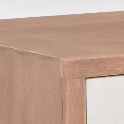 Masă consolă cu 8 sertare, 120x30x76 cm, lemn masiv pin