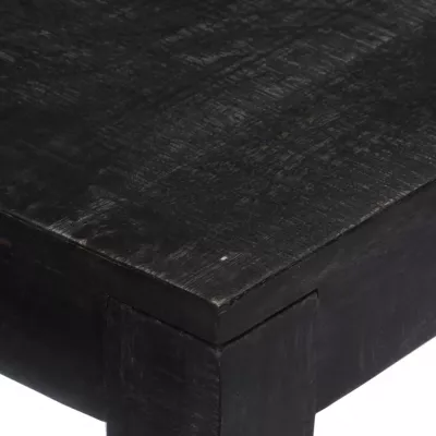 Masă consolă, negru, 118 x 30 x 76 cm, lemn masiv de mango