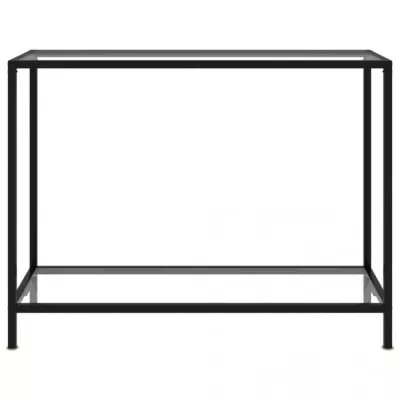Masă consolă, transparent, 100 x 35 x 75 cm, sticlă securiza