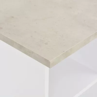 Masă de bar, alb, 60 x 60 x 110 cm