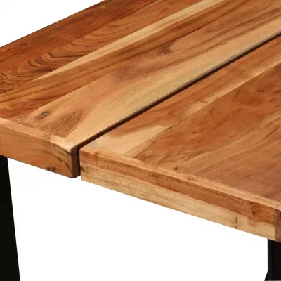Masă de bar, lemn masiv de acacia, 150 x 70 x 107 cm