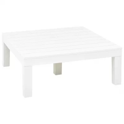 Masă de grădină, alb, 78 x 78 x 31 cm, plastic