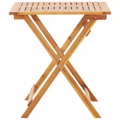 Masă de grădină pliabilă, 70 x 70 x 75 cm, lemn masiv de acacia