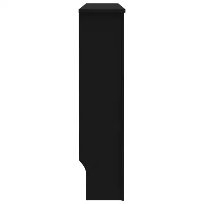 Mască de calorifer, negru, 112 x 19 x 81 cm, MDF