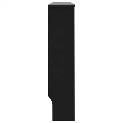 Mască pentru calorifer, negru, 152 x 19 x 81 cm, MDF