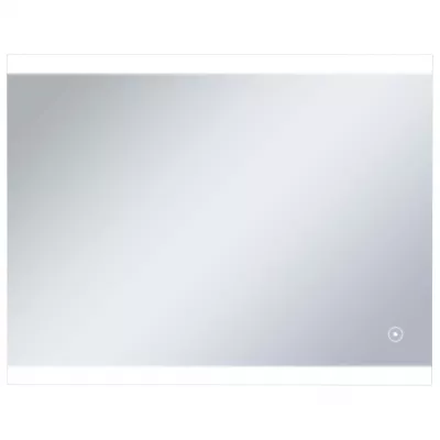 Oglindă cu LED de perete de baie cu senzor tactil, 80 x 60 cm