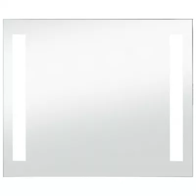 Oglindă de perete de baie cu LED, 60 x 50 cm