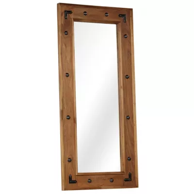 Oglindă, lemn masiv de salcâm, 50 x 110 cm