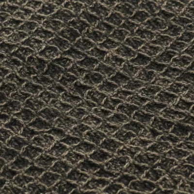 Pătură decorativă, antracit/maro, 125 x 150 cm, bumbac