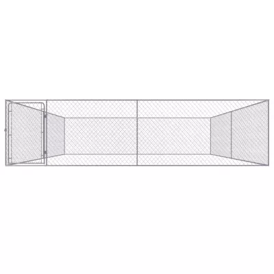 Padoc pentru câini de exterior, 4 x 4 x 1 m, oțel galvanizat