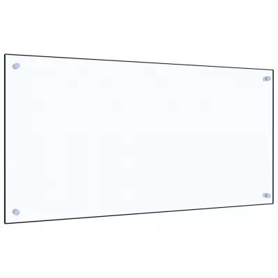 Panou antistropi bucătărie transparent 100x50cm sticlă securiz.