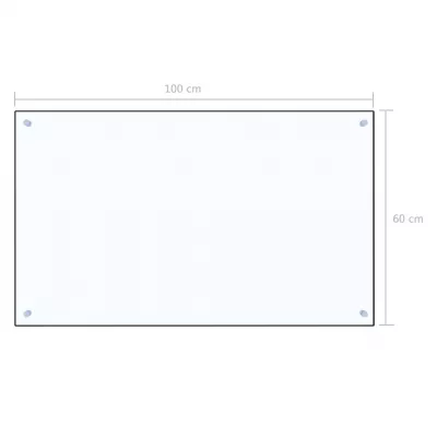 Panou antistropi bucătărie transparent 100x60cm sticlă securiz.