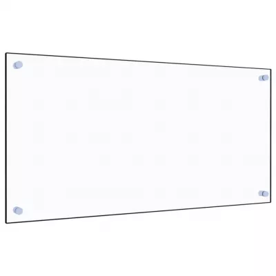 Panou antistropi bucătărie transparent 80x40 cm sticlă securiz.
