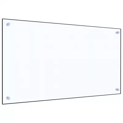 Panou antistropi bucătărie transparent 90x50 cm sticlă securiz.