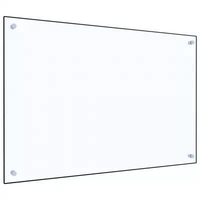 Panou antistropi bucătărie transparent 90x60 cm sticlă securiz.