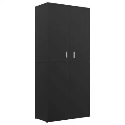 Pantofar, negru, 80 x 39 x 178 cm, PAL