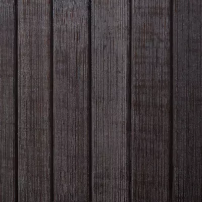 Paravan de cameră din bambus, maro inchis, 250 x 165 cm