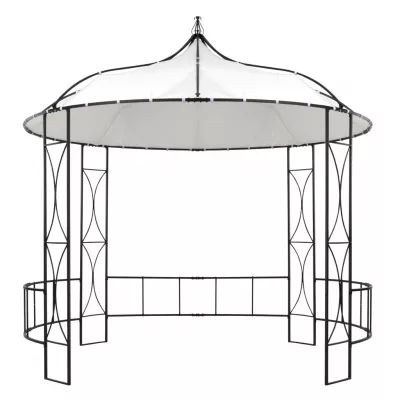 Pavilion, alb, 300 x 290 cm, rotund