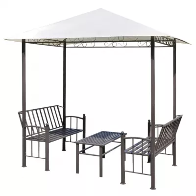 Pavilion de grădină cu masă și bănci 2,5x1,5x2,4 m