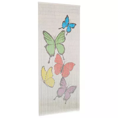 Perdea de ușă pentru insecte, 90 x 200 cm, bambus