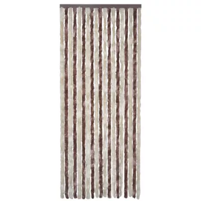 Perdea pentru insecte, bej și maro deschis, 90x220 cm, Chenille