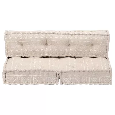 Pernă fotoliu puf, bej, material textil