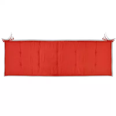 Pernă pentru bancă de grădină, roșu, 150x50x3 cm