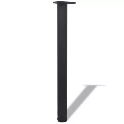 Picioare de masă cu inălțime reglabilă, 4 buc, 710 mm, negru