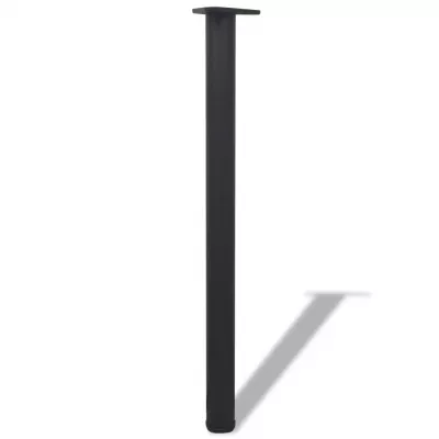 Picioare de masă reglabile, Negre, 870 mm, 4 buc.