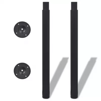 Picioare de masă telescopice, 2 buc, 710 mm - 1100 mm, negru